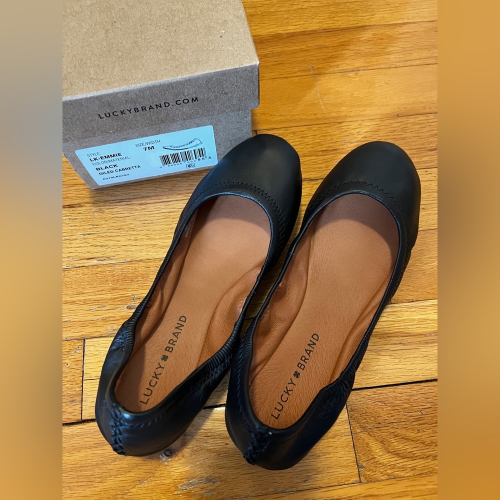Lucky Brand flats, size 7 black